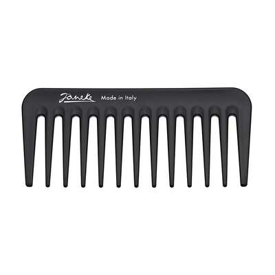 Janeke Mini SuperComb Mały grzebień do rozczesywania włosów Czarny